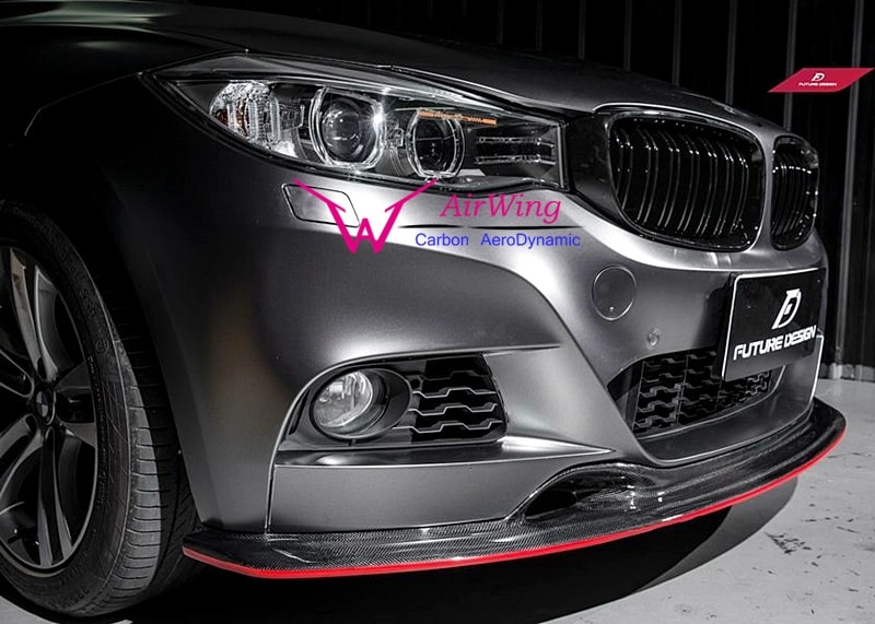 F34 3-Series GT - 3D style Carbon Front Lip Spoiler 04